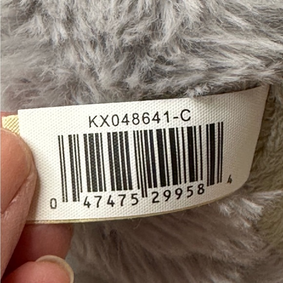 MTY International Silver Grey Penguin Spotted Silver Bow Stuffed Animal 10 inch - Picture 5 of 5